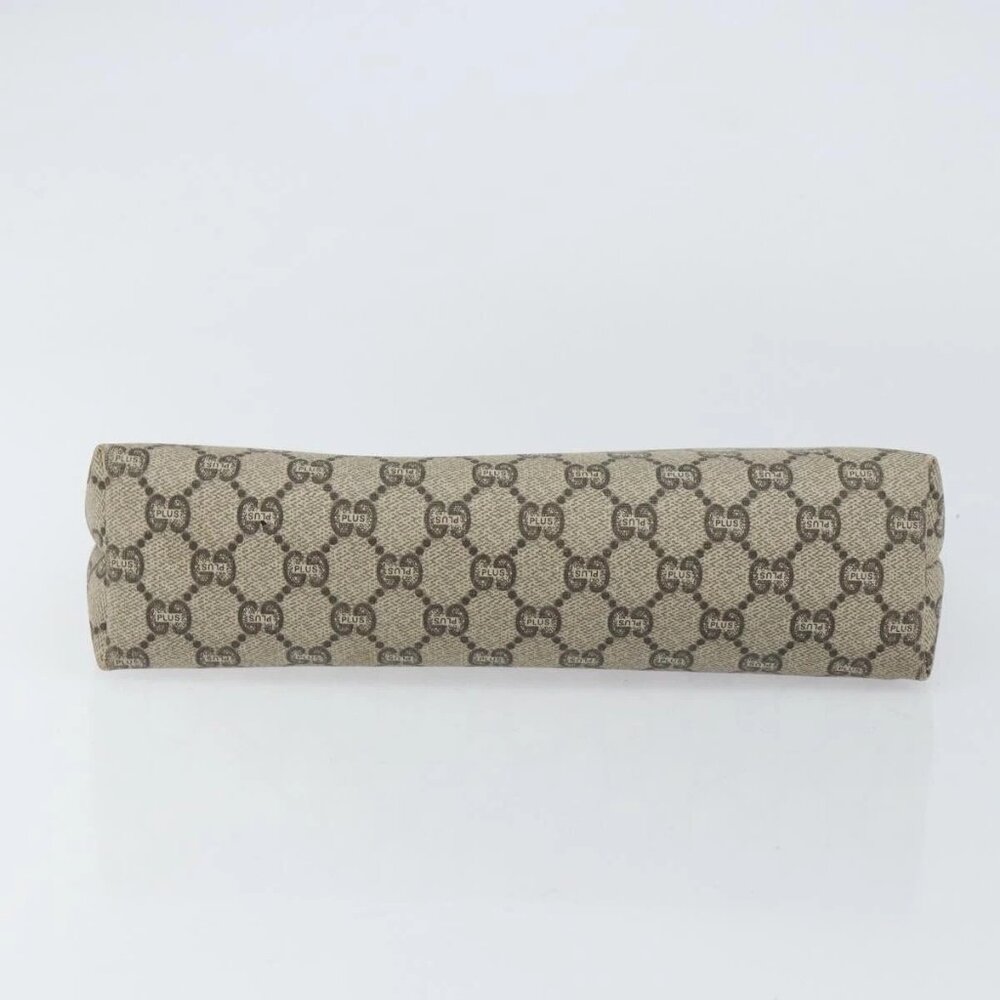 GUCCI GG Plus Supreme Clutch Bag PVC Beige Auth 156830 - Picture 6 of 16